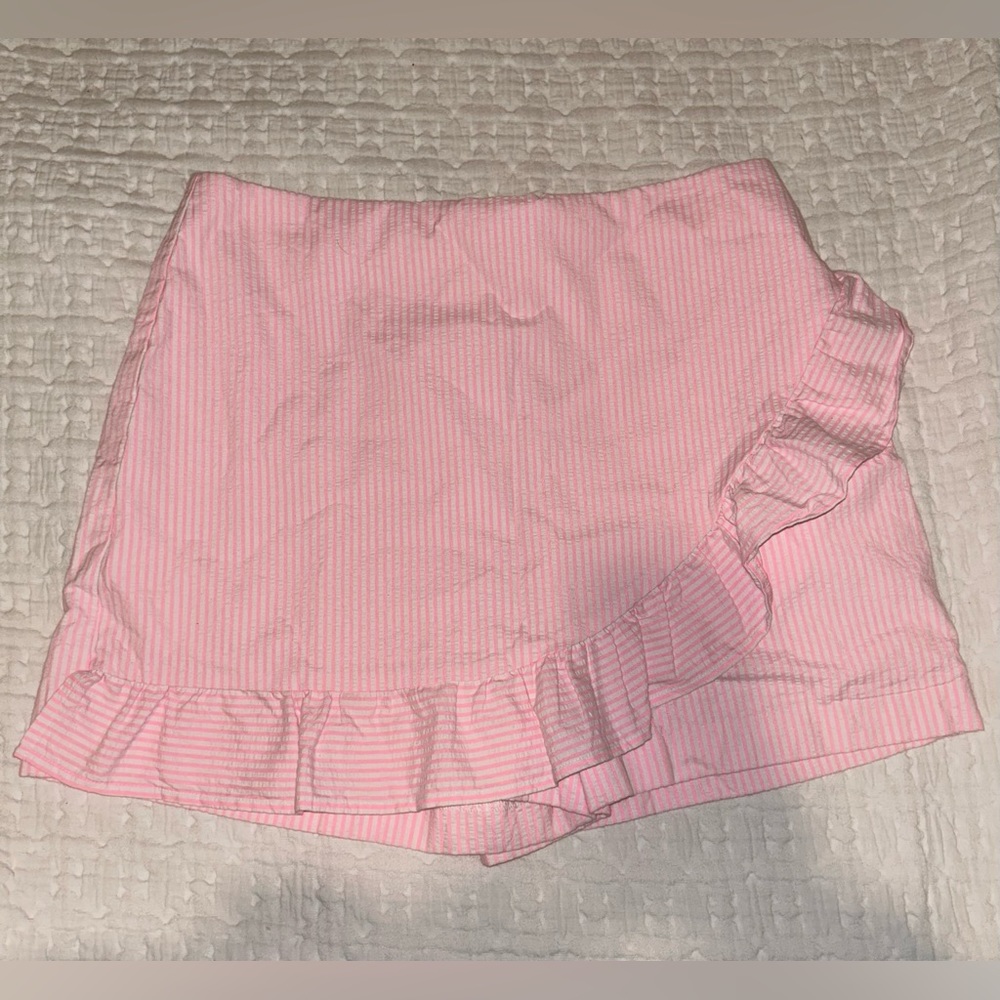 Lily Pulitzer striped ruffle skort
